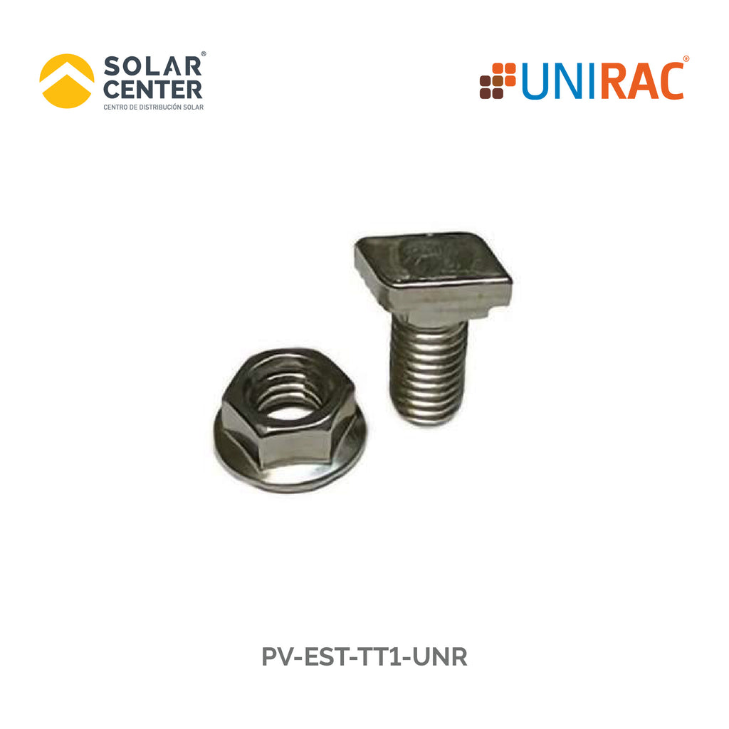 EST UNR TORNILLO  T  C/TUERCA 3/8  x 1