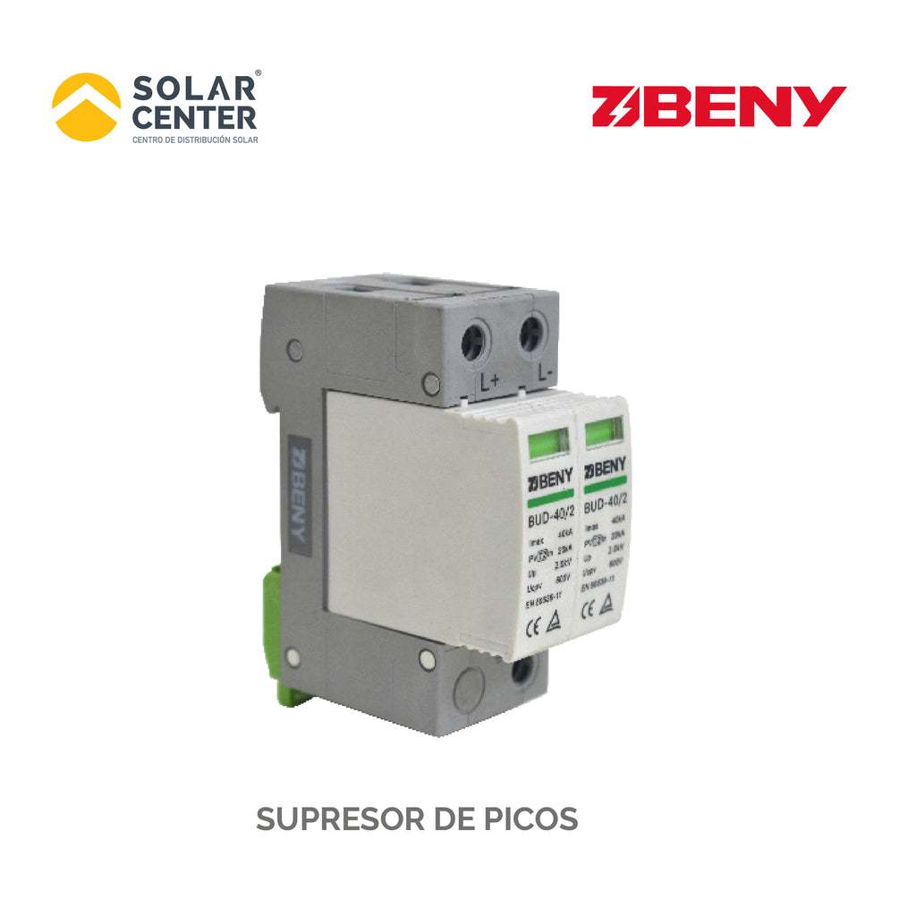 SUPRESOR PICOS ZJBENY 2P 600VCD 20/40KA