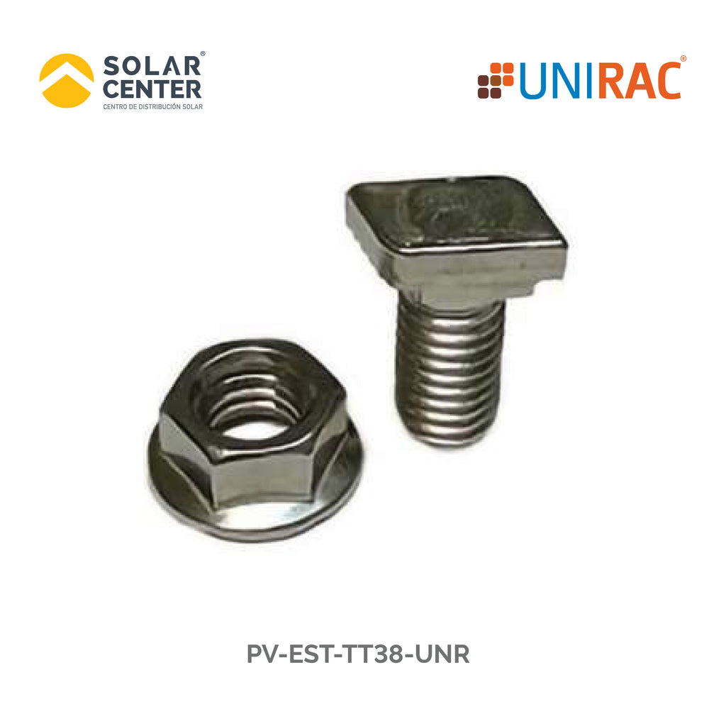 EST UNR TORNILLO  T  C/TUERCA 3/8 x 1/2
